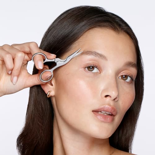 Tweezerman Eyebrow Shaping Scissors & Brush Stainless Steel - color: Stainless Steel