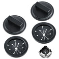 Meonum 4Pcs 3 Inch Garbage Disposal Splash Guards with Round Kitchen Sink Stopper, Universal Rubber Food Waste Disposal Cover, Baffle Accessories and Drain Plugs