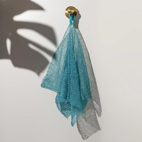 EcoTools Exfoliating Bath Net, Inspired By African Net Sponge, Exfoliates & Cleanses Whole Body, Flexible & Reusable, Eco-Friendly Body Scrubber, Vegan & Cruelty-Free, 1 Count - color: Blue, size: 1 Count (Pack of 1)