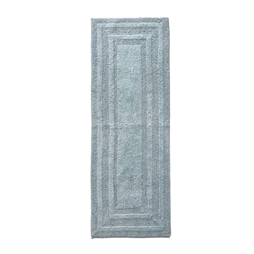 Eddie Bauer - Bathroom Rug, 100% Soft Plush Tufted Cotton Runner Rug, Highly Absorbent, Quick-Dry, and Skid-Resistant Backing (Logan Green, 22" x 60") - color: Green, style: 22" x 60"