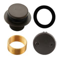 HIDROP Oil Rubbed Bronze Tub Drain Assembly Kit, 2-Hole Overflow Faceplate | Tip Toe Tub Drain Kit, Stainless Steel, Universal Fine/Coarse Thread fit 1-3/8" or 1-1/2" Tub Drain, Bath Drain Replacement - color: Bronze, style: 2 Holes