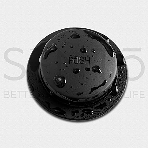 SENTO Black Tip-Toe Bathtub Drain Trim Set Assembly Stopper Kit, Fit Both 1-1/2 Inch or 1-5/8 Inch Strainer and Stopper, Heavy Duty Metal with Matching Screws, Easy Installation, Matte Black - color: Matte Black