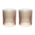 Gaolinci 2 Pcs Glass Tumbler Cup,Toothbrush Holder, Bathroom Cups, 10 oz - color: Amber, size: 10 oz