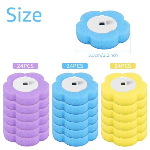 72PCS Disposable Toilet Cleaning Brush Wand Cleaner Refills, Contains Only the Brush Head, Disposable Toilet Cleaning Pads, Bathroom Toilet Bowl Brush and Holder Set (Refills) - color: Refills