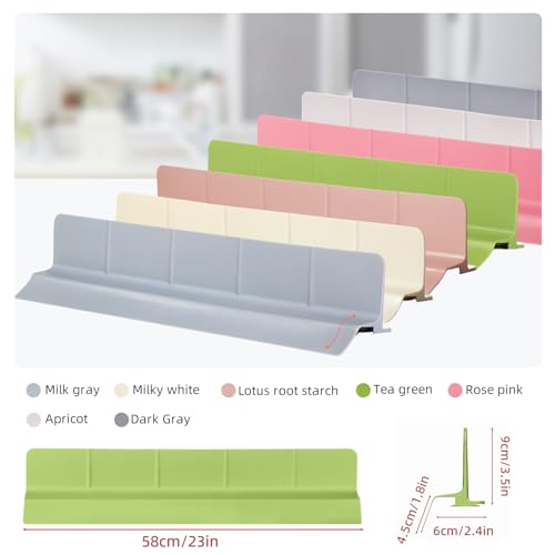 23" Ultra Silicone Sink Splash Guard Released in 2026 for Kitchen Sink,Bathroom and Island,with 3.5" High Splash Guard & 7 Strong Suction Cup (Matcha Green) - color: Matcha Green