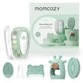 Momcozy Baby Kit, Baby Shower & Registry Essential Kit for Grooming & Cleansing Care, Includes Electric Nail File, Teether, Bath Brush, Cradle Cap Brush,Comb, Finger Toothbrush,Newborn Must-Have - size: Glow Baby Kit