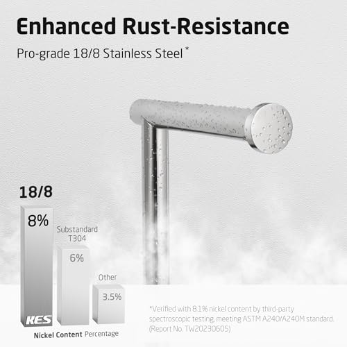 KES Toilet Paper Holder Stand, Freestanding Toilet Paper Roll Holder with Modern Natural Marble Base, White Freestanding Toilet Tissue Holder SUS304 Stainless Steel Brushed Finish BPH284S1-2 - color: Brushed Steel, size: 20.6"H