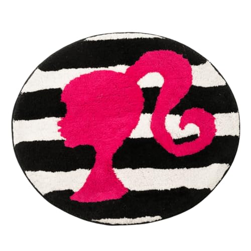 Collectibles Barbie 100% Cotton Non Slip Plush Bathroom Mat Rug (Officially Licensed Product) by Franco - color: Barbie