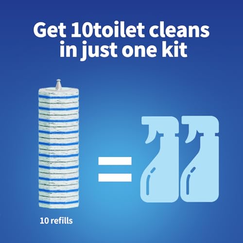 60pc Refills Disposable Toilet mats Brush Cleaning System, Toilet Cleaning Brush, 60 Replacement Brush Heads, No Handle or Base，Toliet Wand Refills,Toilet Bowl Clean Refill Pads,Toilet Scrubber Refill - style: 60 refflls（Without handle）