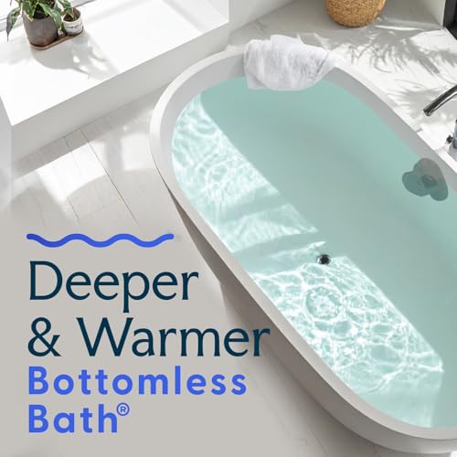 SlipX Solutions Bottomless Bath, Essential Overflow Drain Cover for Bathtub, Best Bath Accessories for Women, Adds Inches of Water to Your Tub for Deeper Soak, 4" Diameter, Bronze - color: Bronze