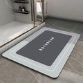 Bath Mat, Quick-Drying Non-Slip Thin Bathroom mat Super Absorbent Bath mats Rug-Bath Mats for Bathroom Floor Bathtub Vanity-Bathmat Bath Rug Easy Care Grey 27.5" x15.7" - color: Grey