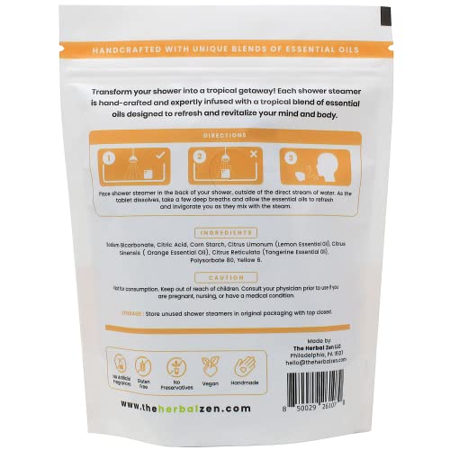 Aromatherapy Shower Steamer Gift Set - USA Made Mothers Day Gift for Mom - Shower Bomb Tablets Made with Soothing Natural Essential Oils - Relaxation Gift for Women and Men - style: Citrus Combo
