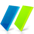 CARTINTS 2pack Mini Squeegee Rubber Squeegee, 5.1x 2 inch, for Cleaning Glass, Shower Door and Car Windows and Screen Printing, Blue/Green - color: Blue+green