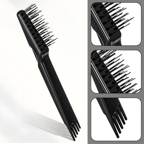 Comb and Brush Cleaner Tool Set, 5-Piece Comb Cleaner Set - Hair Brush Cleaner Rake, Comb Cleaning Brush, Maintenance Hair Comb for Home and Salon Use Removing Hair Dust - color: Black