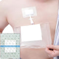 14 Pcs Waterproof Shower Cover 12"x14" with Non-Stick Center Pad for Large Port Surgery Incisions Protector Patch Transparent Film Clear Adhesive Wounds Dressing Bandage Shields - size: 12x14 Inch (Pack of 14)