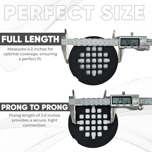 4 ¼” Matte Black Snap-in Shower Drain Cover - Premium Round Black Grate Replacement - 4.25" OD Strainer - Easy Install - Durable Solid Brass Construction - color: Black
