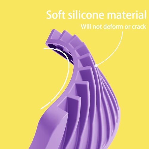 4-Pack Self Draining Soap Dish for Shower Bathroom Waterfall Silicone Soap Saver Tray Sponge Holder for Kitchen Sink Non-Slip Easy Clean (Purple) - color: Purple