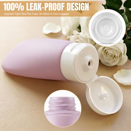 DEWSENSI 20 Pack Travel Bottles Set for Toiletries TSA Approved, Leak Proof Travel Size Containers Kit Portable Refillable Travel Accessories for Shampoo Conditioner Lotion Liquids (Multi-color) - color: multi-color A