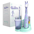 Brusheez Kids’ Electric Toothbrush Set - Safe & Effective for Ages 3+ - Parent Tested & Approved with Gentle Bristles, 2 Brush Heads, Rinse Cup, 2-Minute Timer, & Storage Base (Luna the Llama) - color: Luna the Llama