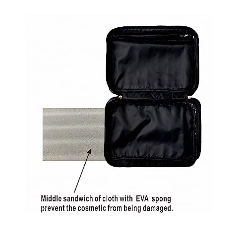 All-Purpose Household Travel Organizer Accessory Toiletry Cosmetics Makeup Hanging Shaving kit Bag-Black