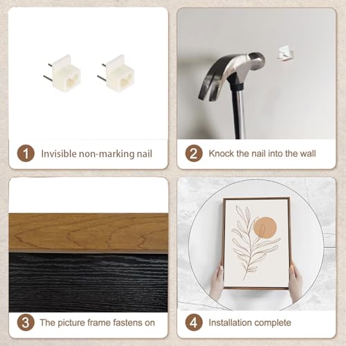 Bwodke Framed Boho Canvas Wall Art Mid Century Modern Prints Set of 3 Neutral Geometric Line Leaf Paintings Decor Minimalist Abstract Pictures Bedroom Living Room Bathroom - color: Boho Beige, size: 12"x16"Natural