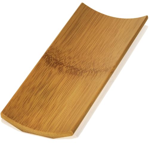 Bamboo Oshibori Tray 7.12 in (181mm), Hand Towel Holder, Smoked Bamboo Wet Towel Tray, Made in Japan