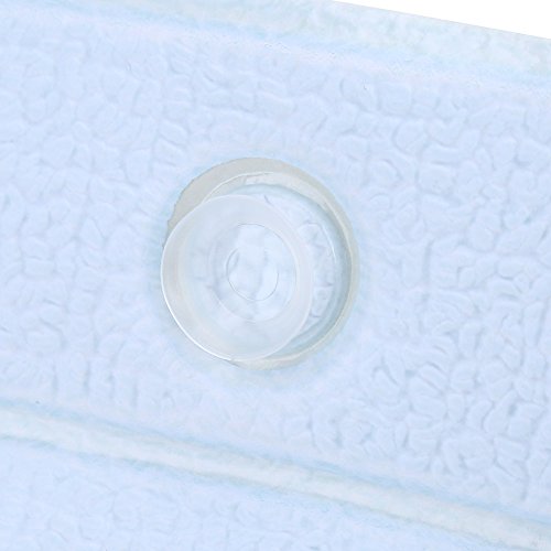 Bath Pillow Bathtub Pillow, Non Slip Tub Head Neck Back Support Cushion Soft Foam Padded Headrest for Home Spa Relaxing Bathroom (Blue)