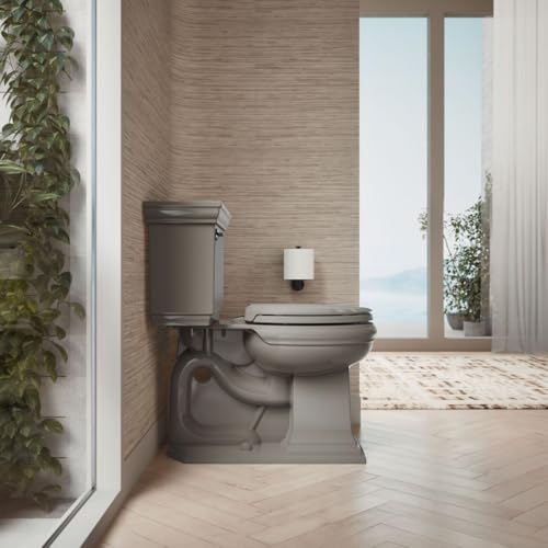 KOHLER 4639-RL-K4 Cachet ReadyLatch Round Toilet Seat Soft Close, Cashmere (Pack of 2) - color: Cashmere, size: Round (Pack of 2)