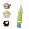 Moonboat 3 in 1 Cup Lid Cleaning Brush, 2024 New Portable Crevice Cleaning Brush Set for Baby Bottle Gap Tight Spaces Cup, Rotatable Cup Lid Cleaner Cup Mouth Scrubber, A-green - color: A-green