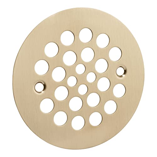 Artiwell 4-1/4“ Shower Strainer Drain Trim Set, Screw-in Shower Strainer Drain Cover, Plastic-Oddities Style Replacement Strainer Grid, Machine & Self-Tapping Screws Included (Champagne Bronze) - color: Champagne Bronze
