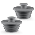 Aluvor Bathtub Stopper Drain Plug Bathroom Tub Plug Sink Stopper 2pcs | Silicone Bathtub Drain Plug Tub Drain Stopper Washbasin Stopper - color: Dark Grey, size: Large