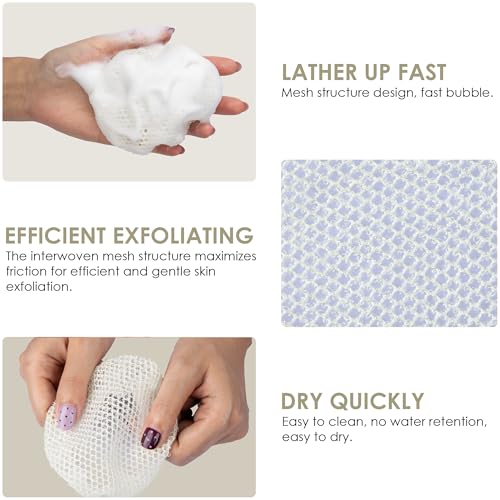 African Net Exfoliating Sponge Case with Silicone Body Brush, Black | 2in1 Quick-Dry Bath Mesh Washcloth Shower Scrubber, Massaging, Cleansing, Skin Smoother, INNERNEED - color: Black