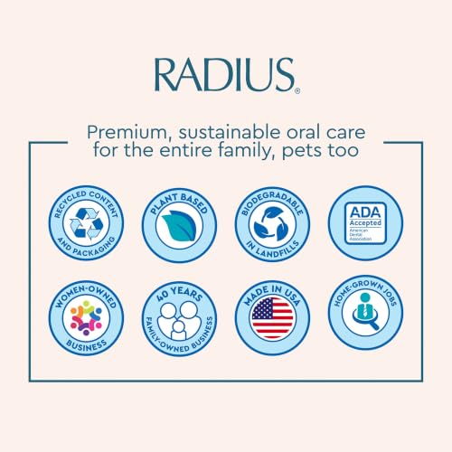 RADIUS Toothbrush Travel Case for Standard Brush, BPA-Free Recycled Plastic, Portable for Bathroom, School, Home, Camping (White, 8.25H - 1.38W - 1.75L (in)) - color: White