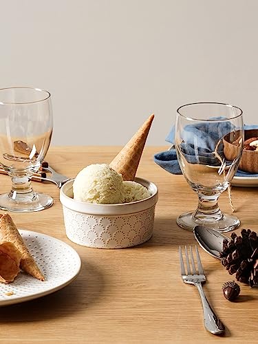 LE TAUCI Ramekins 8 oz, Ramiken for Creme Brulee, Lava Cake, Pudding, Souffle, Pot Pie, Ceramic Baking Dishes, Oven Safe - 4.3 inch, Set of 4, Arctic White - color: Arctic White, size: 8 oz