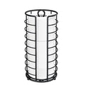 Toilet Paper Holder Stand, Freestanding Bathroom Toilet Paper Organizer, 3 Mega Roll Toilet Paper Holder for Under Sink, Vanity, Cabinet Shelf (Black) - color: Black