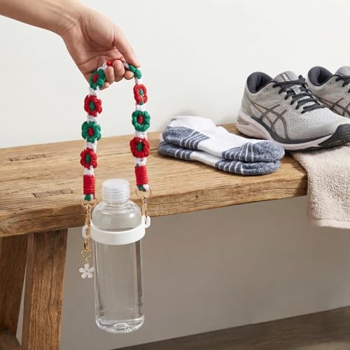 Silicone Water Bottle Handle Strap for Gym Travel Hiking Compatible with Stanley 30 & 40oz Cup Accessories for Men Women Gift - color: Style J