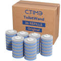CTIME - 36 Replacement Toilet Brush Heads, Suitable for Bathrooms and Toilets - size: 36 replacement heads