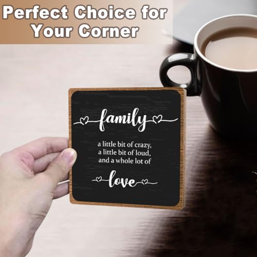 Farmhouse Decor Sign, Home Plaque Wooden with Stand, Housewarming Gifts for Women Men Family, Table Desk Cubicles Accessories for Living Room Bedroom Home Decorations - style: Home Sign 06
