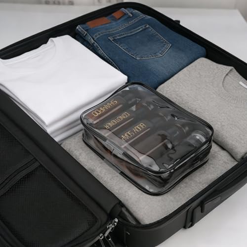 Cosywell Travel Bottles for Toiletries 9PCS Plastic Squeeze Bottles TSA Approved Travel Size Containers Leakproof Plastic Cream Jars Refillable Cream Lotion Travel Essential Toiletries - color: E-Brown