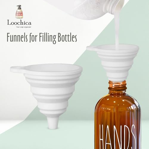 LOOCHICA Hand Amber Glass Soap Dispenser with Pump, Amber Hand Soap Dispenser, Refillable Reusable Apothecary Soap Pump Dispenser Bottles for Bathroom and Kitchen Use - color: C05-amber-hands