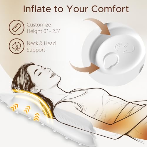 Bath Pillow for Tub, Adjustable Silicone Bathtub Pillows for Head and Neck, 0"–2.3" Neck Support, 34 Suction Cups, Easy to Clean, No Machine Wash Needed (White) - color: White