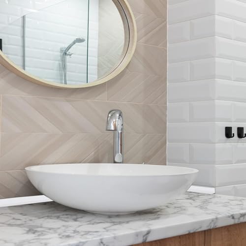 39 Inch Silicone Shower Threshold Water Dam, Flexible Water Barrier Strip for Shower Door, Kitchen Sink, Bathroom Countertop & Toilet Edge, Self-Adhesive Splash Guard for Wet Area Protection - color: Gray, style: 39Inch