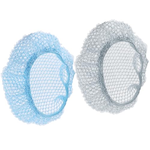 Scrub Net 2 Pack, Bath & Shower Body Scrubber Net for Rich Foam and Effective Exfoliation, Fits All BEAUTAIL Silicone Body Scrubbers, Blue + Gray - color: Net-blue+gray 2 Pcs