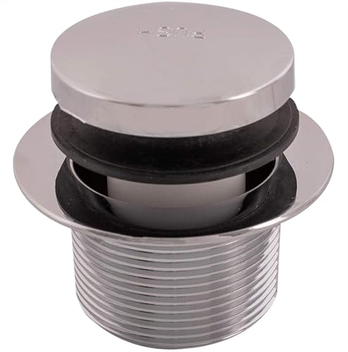 Eastman Tip-Toe Bath Drain Assembly Kit with Flange and Drain Washer, 1-1/2 Inch x 11.5 Inch Coarse Thread, Chrome Plated, 35235