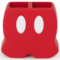Jay Franco Disney Mickey Mouse Toothbrush Holder, Sturdy Resin Organizer | Kids Bathroom Storage for Pens and Makeup Brushes, Red Matte Finish, Desk and Counter Caddy (Officially Licensed) - color: Red - Mickey Mouse