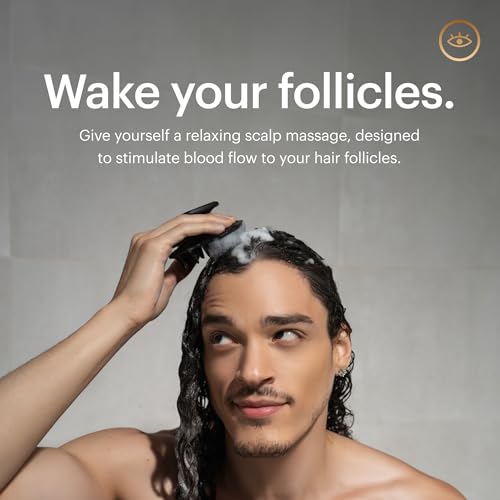MANSCAPED® The Scalp Buffer Men’s Silicone Head Scrubber – Premium Cleansing & Exfoliating Hair Brush, Ergonomic Handheld Design for Gentle Scalp Massage (1-Pack) - size: Scalp Buffer