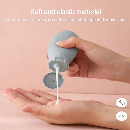 11pcs Travel Bottles for Toiletries, TSA Approved Travel Size Toiletries Containers Kit, Leak Proof Squeezable Travel Toiletry Liquid Bottles, Refillable Containers for Shampoo Conditioner Lotion - color: Color B