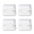 Leyso Floor Sink Commercial Drain Cover Strainer ABS Plastic Drop-in Basket 8-1/2" x 8-1/2" x 2-1/4" (2" H ABS X 4) - Suitable for Kitchen, Restaurant, bar, Buffet - style: 2"H ABS x 4