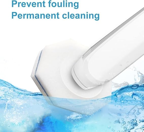 50PCS Disposable Toilet Wand Refill Compatible with Clorox Wand Refills, Disposable Toilet Bowl Brush Heads for Bathroom Cleaning