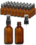 KEYWING 36 Pack Small Amber Glass Spray Bottles for Essential Oils, 2oz Empty Fine Mist Mini Spray Bottles, Refillable Containers for Hair, Travel, Plants, Cleaning, Skin Care - size: 2oz